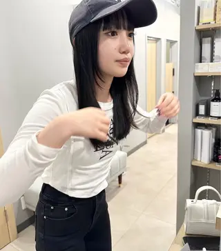 セミロング カラー 🌬️attrait 髪質改善/個室サロンのヘアスタイル