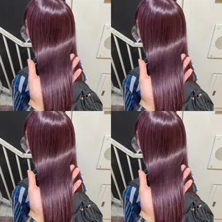 セミロング カラー ヘアアレンジ 💎韓国レイヤー ×エクステゆうま💎のヘアスタイル