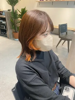 ミディアム カラー mai .のヘアスタイル