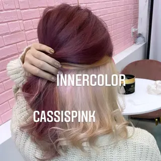 ミディアム カラー エクステ🩵ブリーチ 韓国ヘア🩵KAEのヘアスタイル