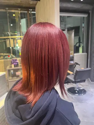 ミディアム カラー junya カラーモデル募集中のヘアスタイル