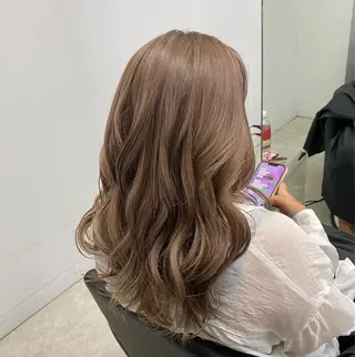 ロング カラー パーマ ヘアアレンジ メンズ キッズ ネイル マツエク・マツパ アイブロウ エクステモデル募集 💗大阪梅田/川上のヘアスタイル