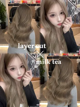 ロング カラー 🎀透明感× 赤み消し🎀正源のヘアスタイル
