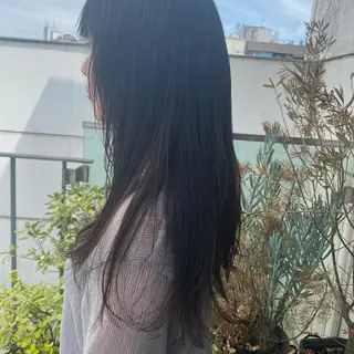 ロング カラー ヘアアレンジ 押切 響 のヘアスタイル
