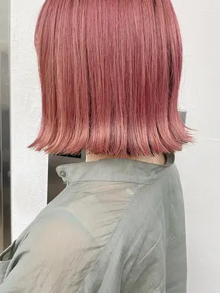 ショート カラー ヘアアレンジ ブリーチダブルカラー ハイライト/山本喜熙のヘアスタイル