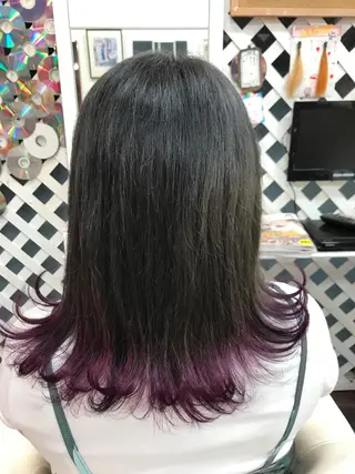 ロング カラー 岩谷/ブリーチ 🪽透明感カラーのヘアスタイル