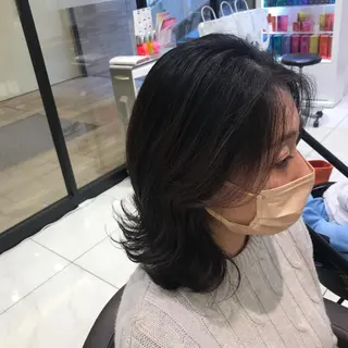 ミディアム ヘアアレンジ ヘアセット/メンズ パーマChihoのヘアスタイル