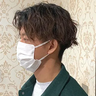 ショート パーマ メンズ メンズパーマ&メンズ 縮毛矯正/平野/渋谷のヘアスタイル