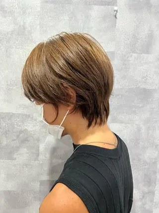 ショート カラー レイヤーカット ✨藤原のヘアスタイル