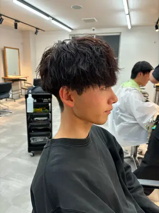 パーマ メンズ 保立/フェザーパーマ /メンズカット千葉のヘアスタイル