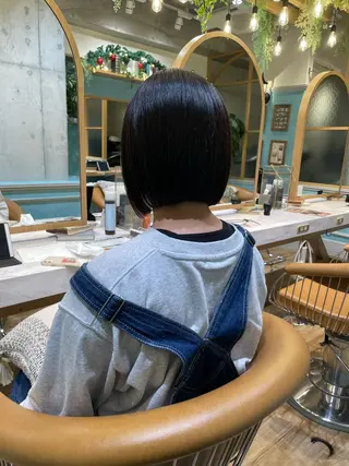 ショート 縮毛矯正 髪質改善 韓国風レイヤー 吉田のヘアスタイル