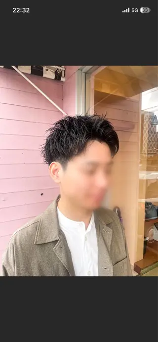 メンズ メンズ🫧ハイトーン 池田梨紗のヘアスタイル