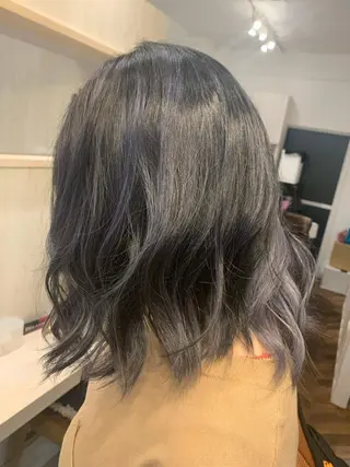 セミロング カラー ヘアアレンジ Sia中野新橋 『JUNYA』のヘアスタイル