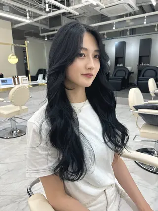ロング カラー ヘアアレンジ 髪質改善特化 🫧松野力也のヘアスタイル