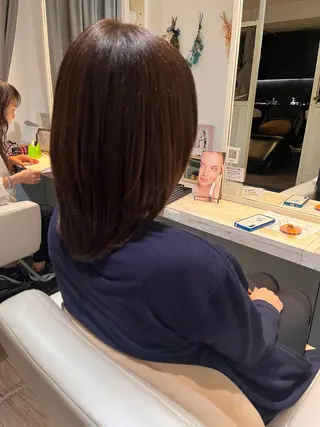 ミディアム 福本 好子のヘアスタイル