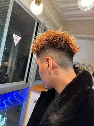 パーマ メンズ 八谷 将平のヘアスタイル
