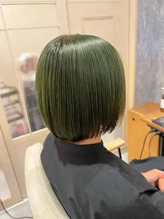 セミロング カラー ヘアアレンジ 🌈髪質改善・美髪矯 正・平野瀬乃🌈のヘアスタイル