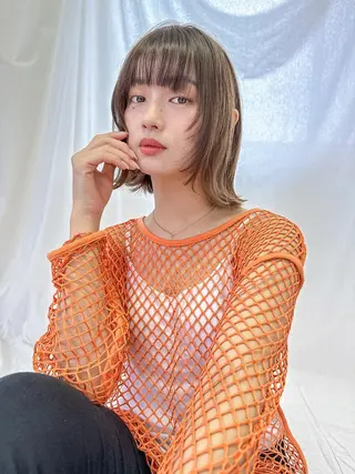 ショート カラー ANGELICA 近鉄奈良店のヘアスタイル