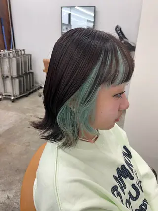 カラー ブリーチカラー×艶 🍨mihoのヘアスタイル