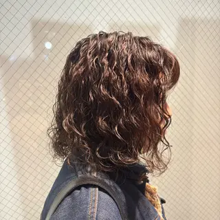 ミディアム パーマ ハードパーマ Rico💜のヘアスタイル