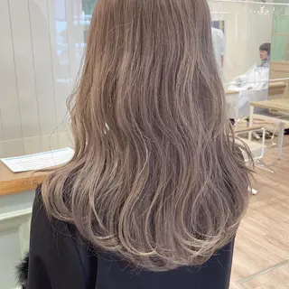 セミロング カラー ケアブリーチ 坪井佑樹のヘアスタイル