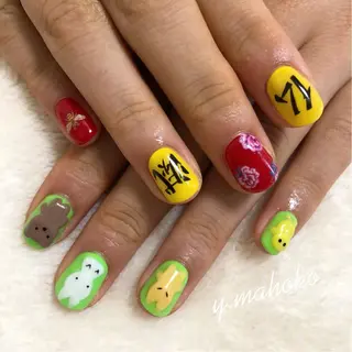 ネイル パラジェル有/ 長さだし/mahoのネイルデザイン