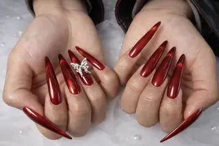 ネイル ロングネイル長さ出し 専門Spade Qのネイルデザイン