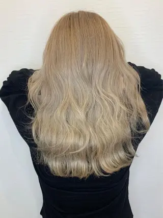 ロング カラー ヘアカラー&縮毛矯正 STAR☆RIVERのヘアスタイル