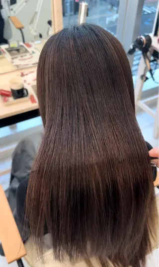 ロング 🎀縮毛矯正/ ツヤ髪/ANJU🌙のヘアスタイル