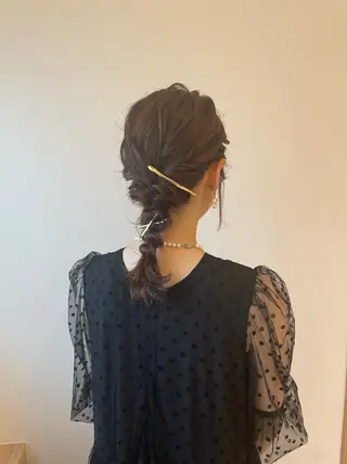 ミディアム ヘアアレンジ Osoko Hiyoriのヘアスタイル