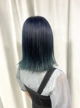 ミディアム カラー ヘアアレンジ 年間1500人担当 代表 南一路のヘアスタイル