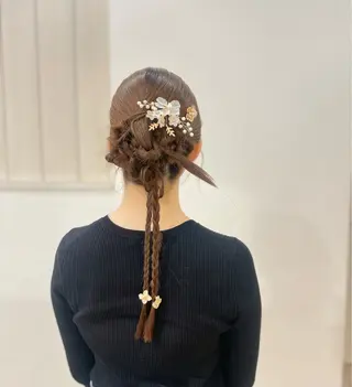 ヘアアレンジ ボブ/艶髪 soleilrukaのヘアスタイル