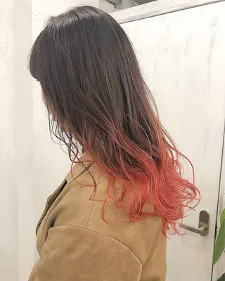 ロング カラー ヘアアレンジ 【池袋/スパイキー ショート】ⓝⓘⓜⓤのヘアスタイル