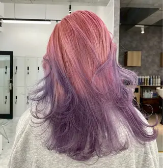 ロング カラー フジマ ハルナのヘアスタイル