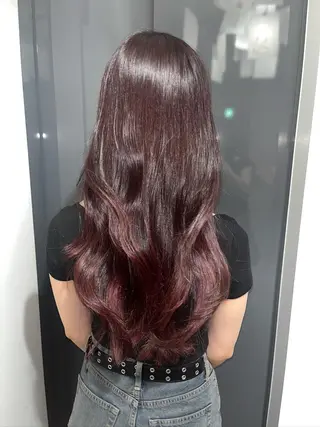 ロング カラー 山口 あかりのヘアスタイル