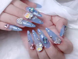 ネイル M🌷nail 長さだし専門店のネイルデザイン