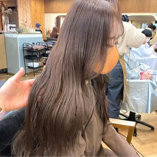 ロング カラー パーマ ヘアアレンジ メンズ ネイル マツエク・マツパ アイブロウ 前川 朋香のヘアスタイル