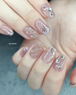 ネイル 3dパーツ/流行り 👧shushu❤️のネイルデザイン