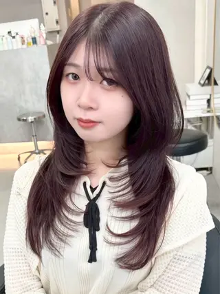 ロング カラー XELM高崎 nearaのヘアスタイル