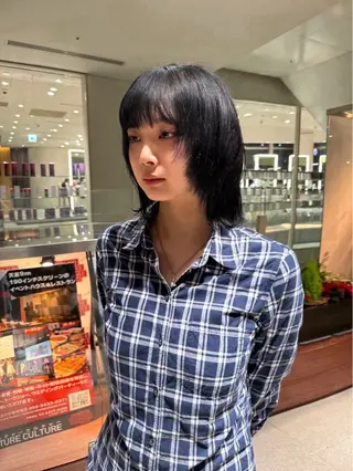 ミディアム 萩原 陸斗のヘアスタイル