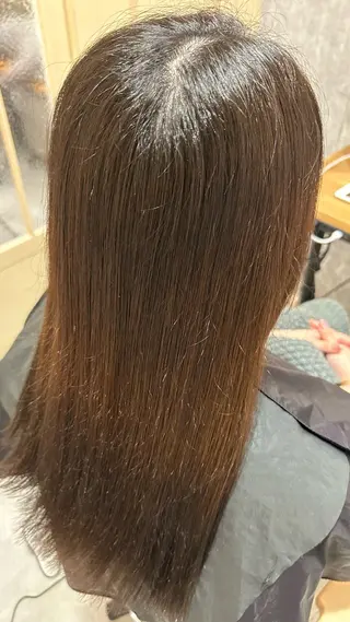 ロング カラー 似合わせ 顔周りYUUGAのヘアスタイル