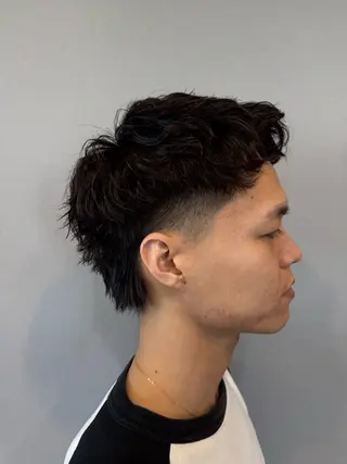 ショート パーマ メンズ メンズカット／パーマ 山口泰広のヘアスタイル