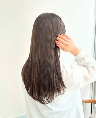 カラー 🫒🫒ブリーチなし 艶カラー🫒ヤマシロのヘアスタイル