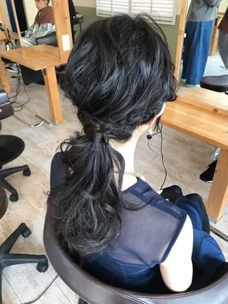 ロング カラー ヘアアレンジ Rayt hair レイトヘアーのヘアスタイル