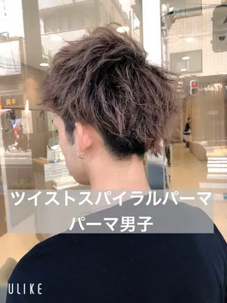 ショート パーマ ヘアアレンジ メンズ メンズパーマ特化/ メッシュ/薫/店長のヘアスタイル