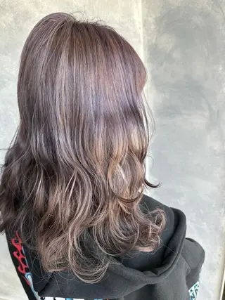 セミロング カラー Mayo/ダブルカラ メンズカット/カラーのヘアスタイル