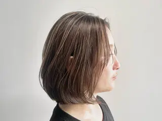 ミディアム カラー ⭐︎白髪のお悩み 解決します⭕️のヘアスタイル