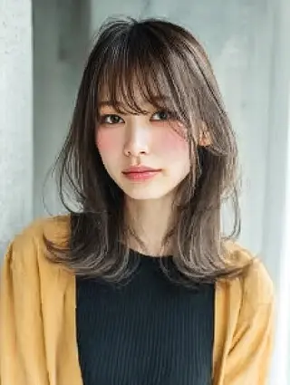 ミディアム 生艶髪＆レイヤー🔔 渋谷お薦めNo.1✨のヘアスタイル