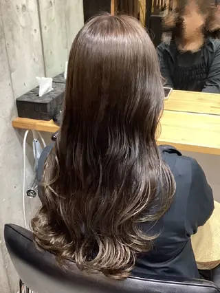 ロング カラー ヘアアレンジ/柔らか 艶カラー/AKARIのヘアスタイル