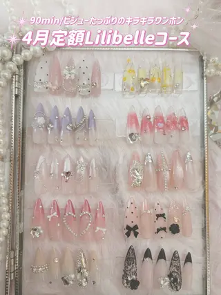 ミディアム lilivelle KIRARIのネイルデザイン